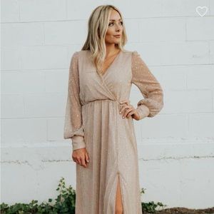 Baltic born, rose, pink/nude sparkly dress